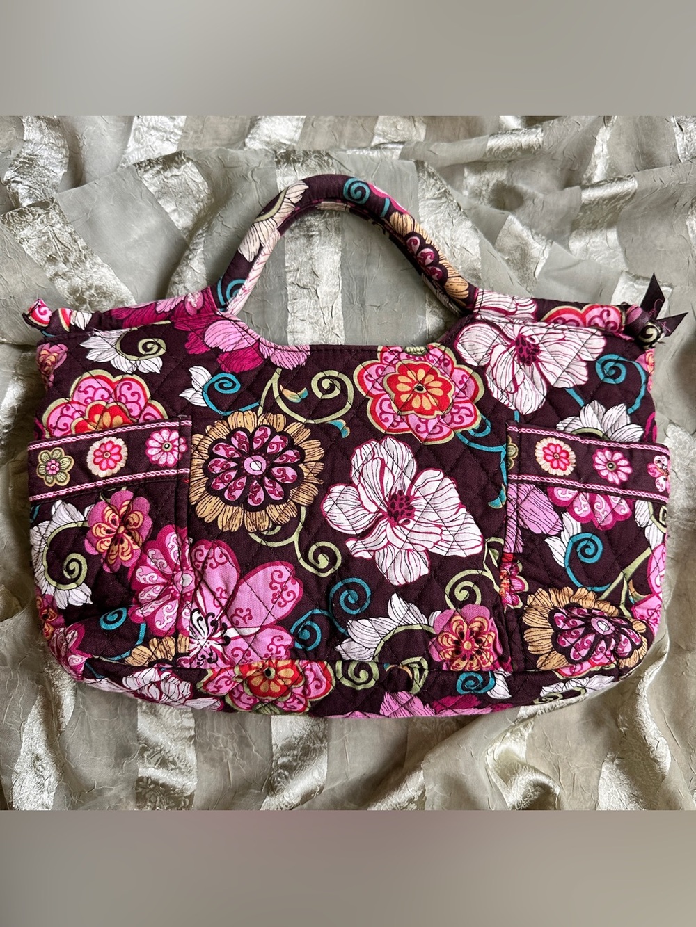 Y2K Vera Bradley Mod Floral Pink Handbag